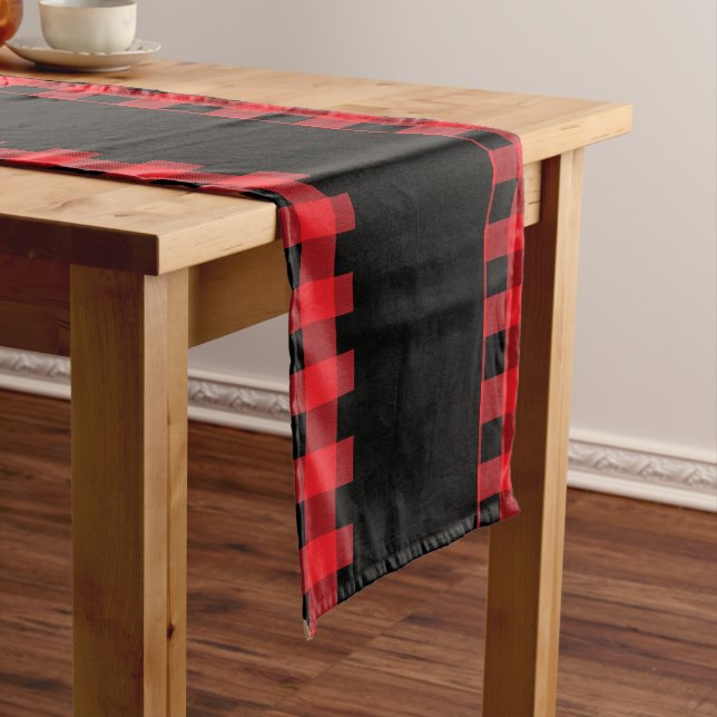 Holiday Buffalo Plaid Table Runner (In Situ)