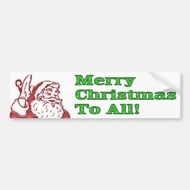 Holiday Bumper Sticker (Front)