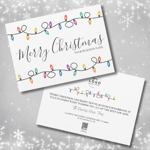 Holiday Business Logo Christmas Card