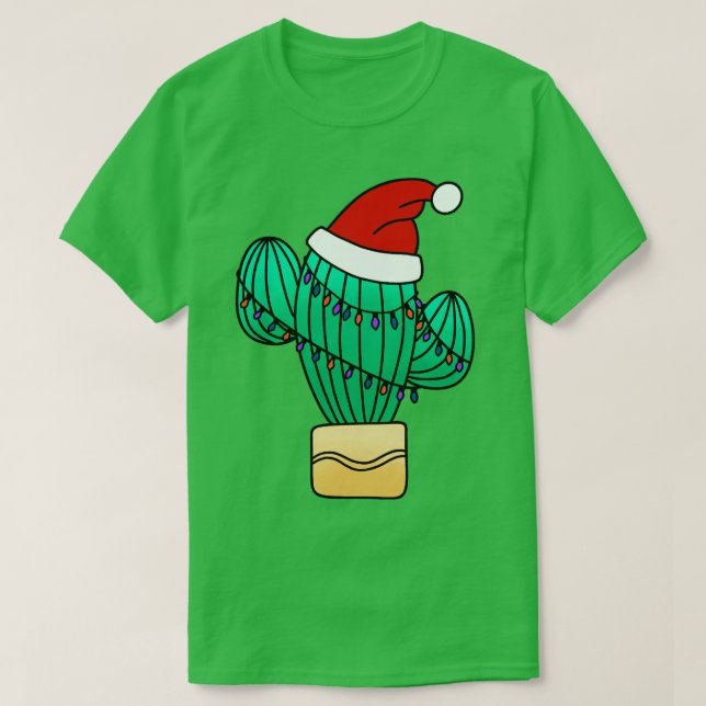 Holiday Cacti  T-Shirt (Design Front)