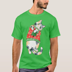 Holiday Calico Cat T-Shirt