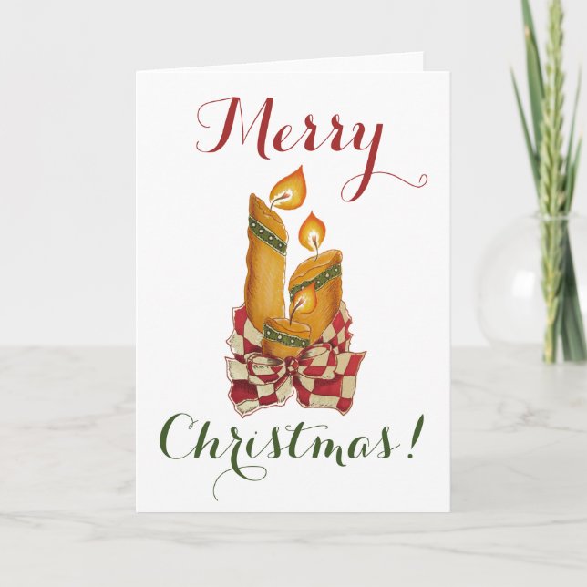 Holiday Candles greeting card (Front)