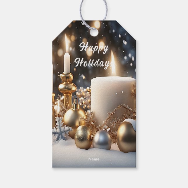 Holiday Candles Holiday Gift Tag (Front)