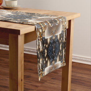 Holiday Candles Table Runner