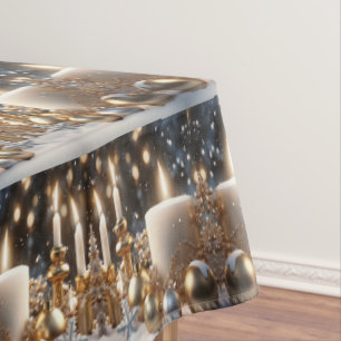 Holiday Candles Tablecloth