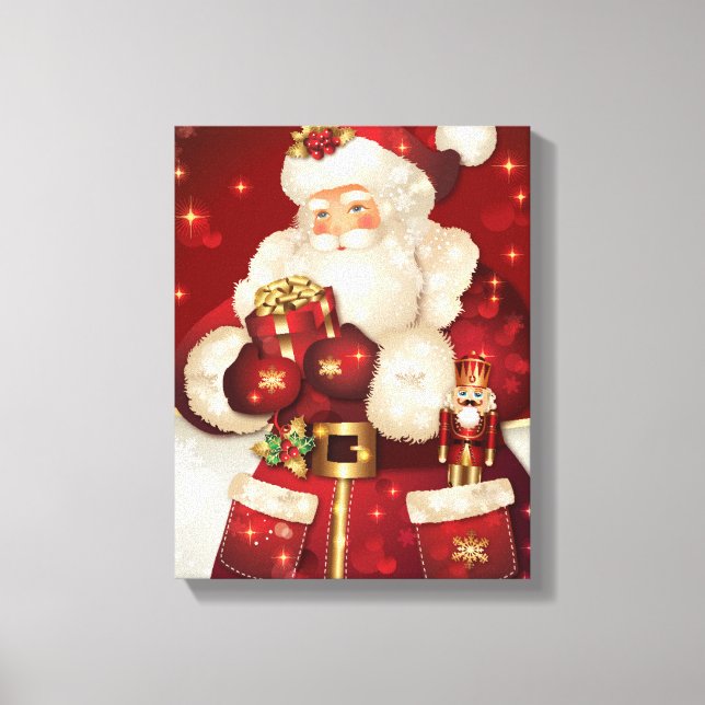 Holiday Canvas Art-Santa (Front)