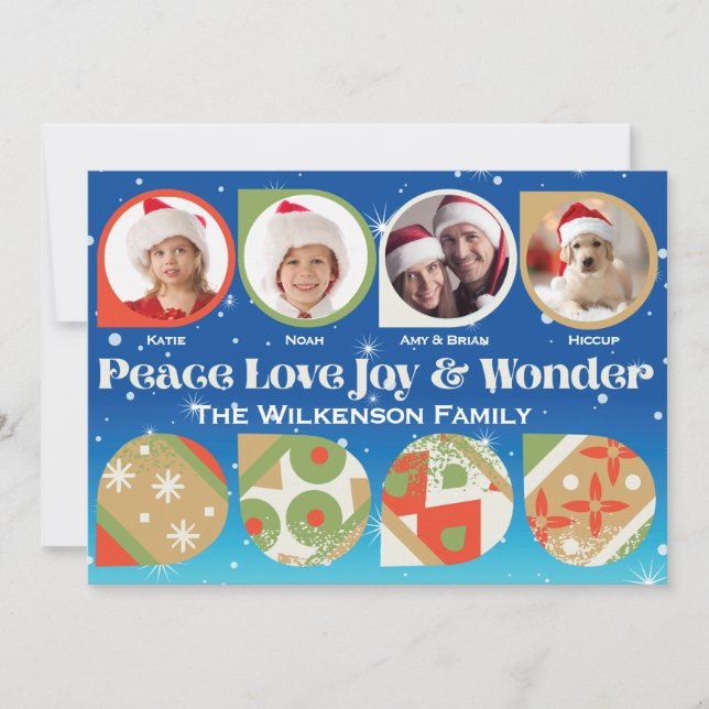 Holiday Card Bold Ornaments (Front)