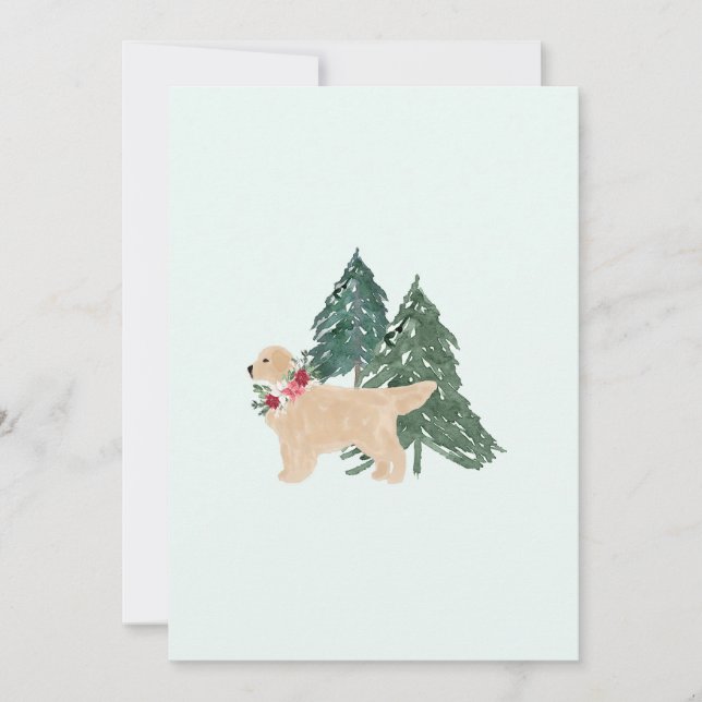Holiday Card Golden Retriever (Front)