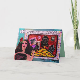 HOLIDAY CARD- I NEED A BIG OL BOX OF WINE CARD
