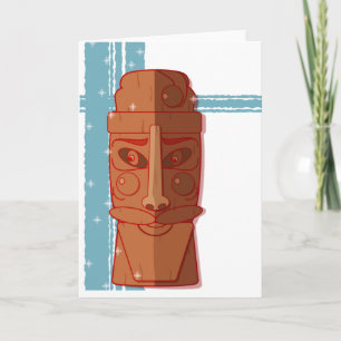 Holiday card - "Santa Tiki-Baby"