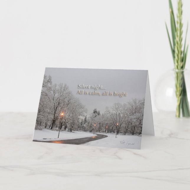 Holiday Card - Silent Night - with description (Front)