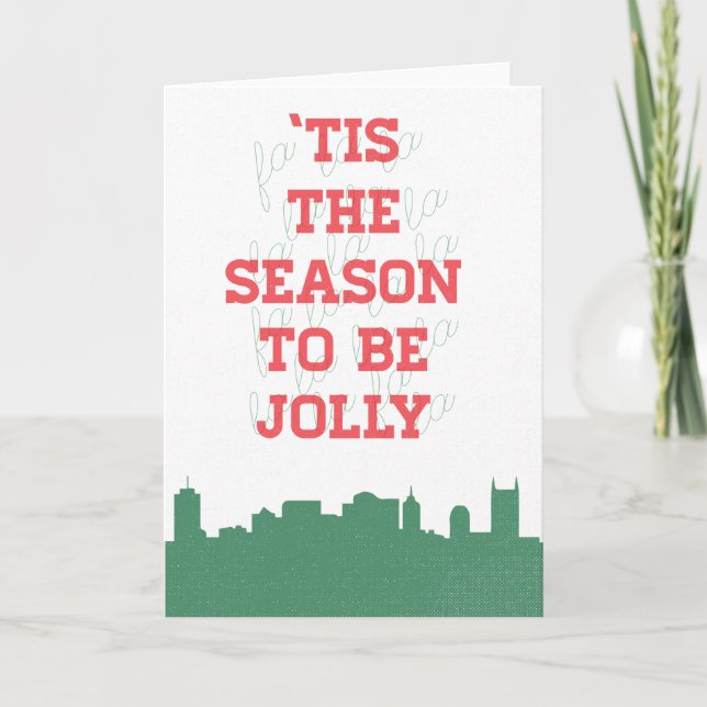 Holiday Card - 'Tis The Season to be Jolly (Front)