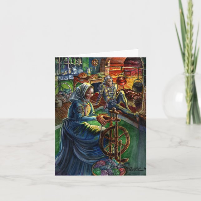 Holiday Card: Yule Log Card (Front)