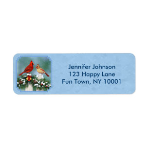 Holiday Cardinals & Christmas Garland