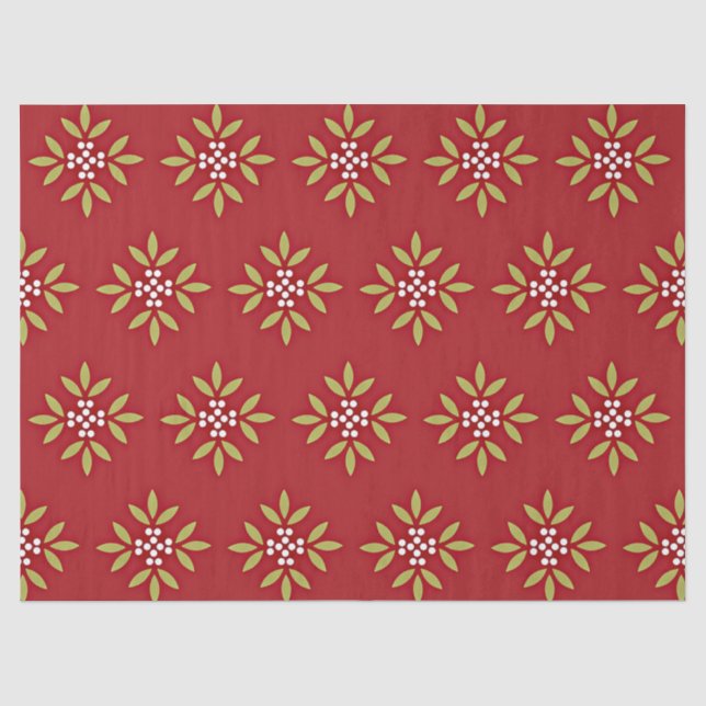 Holiday Celebration Pattern Tissue Paper (Front)