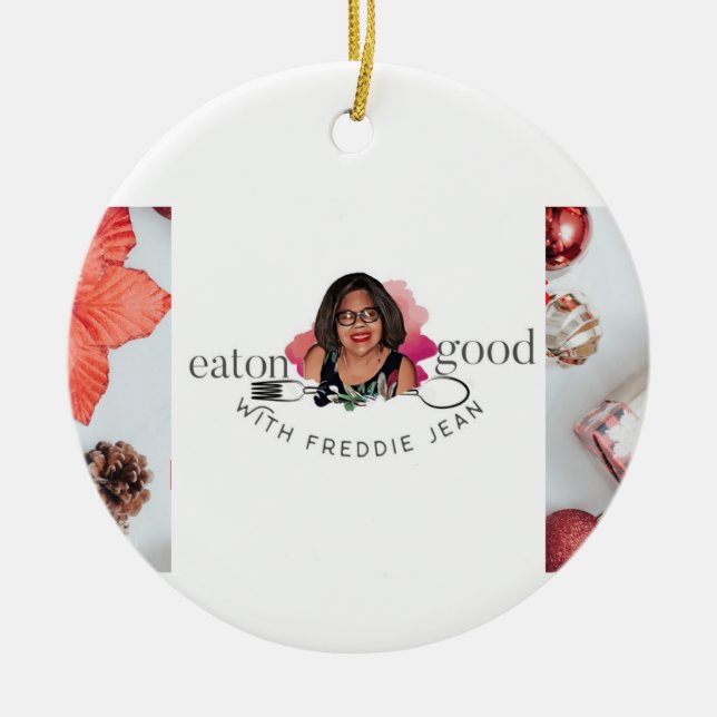 Holiday  ceramic ornament (Front)