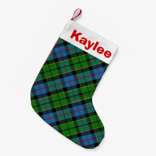 Holiday Charm Clan Forsyth Tartan Small Christmas Stocking