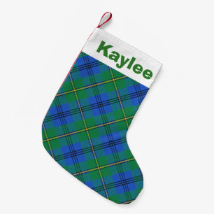 Holiday Charm Clan Johnstone Johnston Tartan Small Christmas Stocking