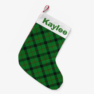 Holiday Charm Clan Kincaid Tartan Small Christmas Stocking