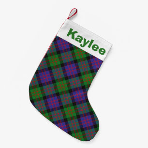 Holiday Charm Clan MacDonald Tartan Small Christmas Stocking