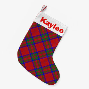 Holiday Charm Clan MacGillivray Tartan Small Christmas Stocking