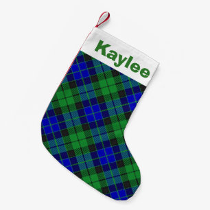 Holiday Charm Clan MacKay Tartan Small Christmas Stocking