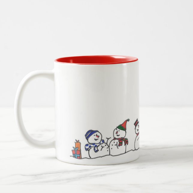 Holiday Cheer Two-Tone Coffee Mug (Left)