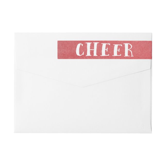 Holiday Cheer Wraparound Holiday Address Labels (Back)