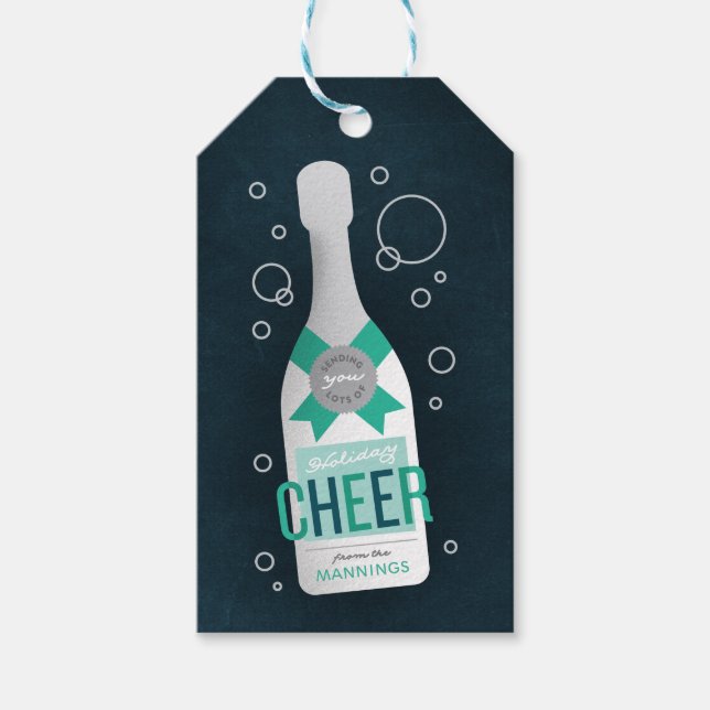 Holiday Cheers! Christmas Gift Tags (Front)