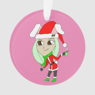 holiday chibi  bunnygirl    ornament
