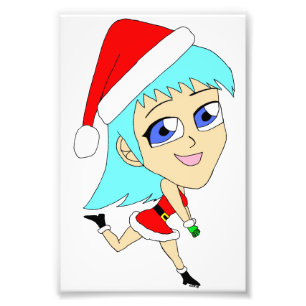 holiday chibi photo print