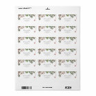Holiday Chic Botanical White RSVP Address labels 