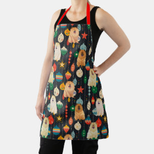 Holiday Chow Time dog apron grooming chef craft