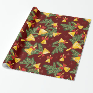 Holiday Christmas bell Wrapping Paper
