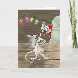 Holiday Christmas Cards: A Creature was stirring Card