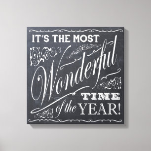 holiday Christmas chalkboard Canvas Print