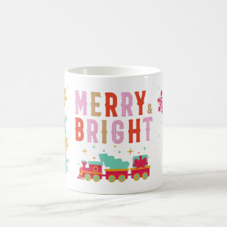 Holiday Christmas Coffee Mug "Merry & Bright"