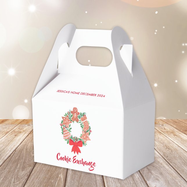 Holiday Christmas Cookie Exchange Party Swap Favor Box (Creator Uploaded)