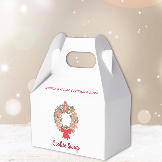Holiday Christmas Cookie Swap Favor Box (Creator Uploaded)
