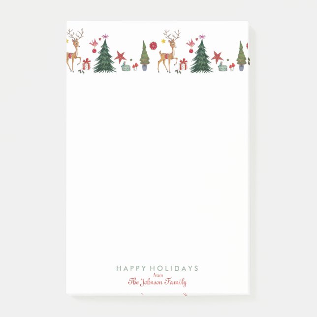 Holiday Christmas deer | Notes | Sticky Notes (Front)