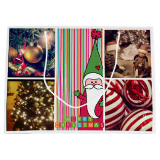 Holiday Christmas instagram Photo Gift Bags