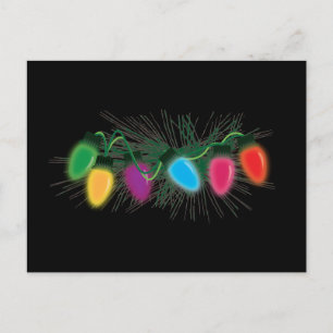 Holiday Christmas Lights Postcard