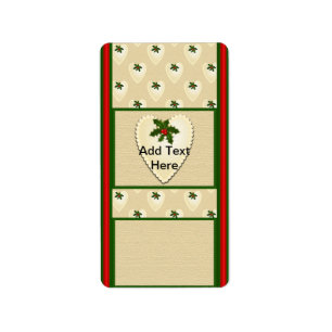 Holiday Christmas Miniature Candy bar wrappers Label