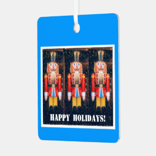Holiday / Christmas Ornament, Nutcracker Metal Orn Ornament