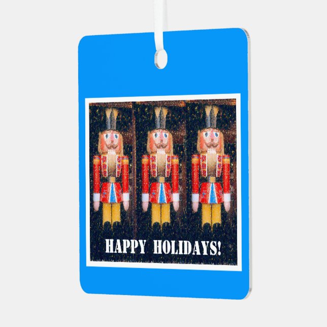 Holiday / Christmas Ornament, Nutcracker Metal Orn Ornament (Front Left)