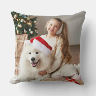 Holiday Christmas Photo Seasonal Throw Pillow