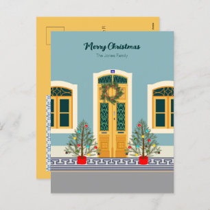 Holiday Christmas Portuguese festive House card