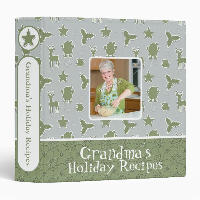 Holiday Christmas Recipes | Holiday Photo Binder (Front/Spine)
