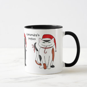 Holiday Christmas Santa kitties Mug