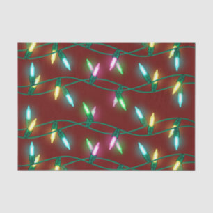 Holiday Christmas String of Lights Multi-Coloured Tissue Paper